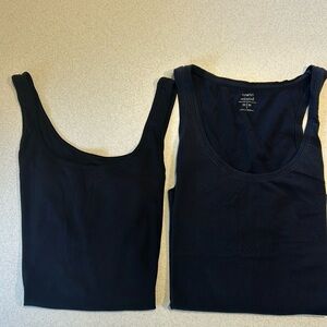 FREE ADD-ON to ANY ORDER Pair of basic black tank tops